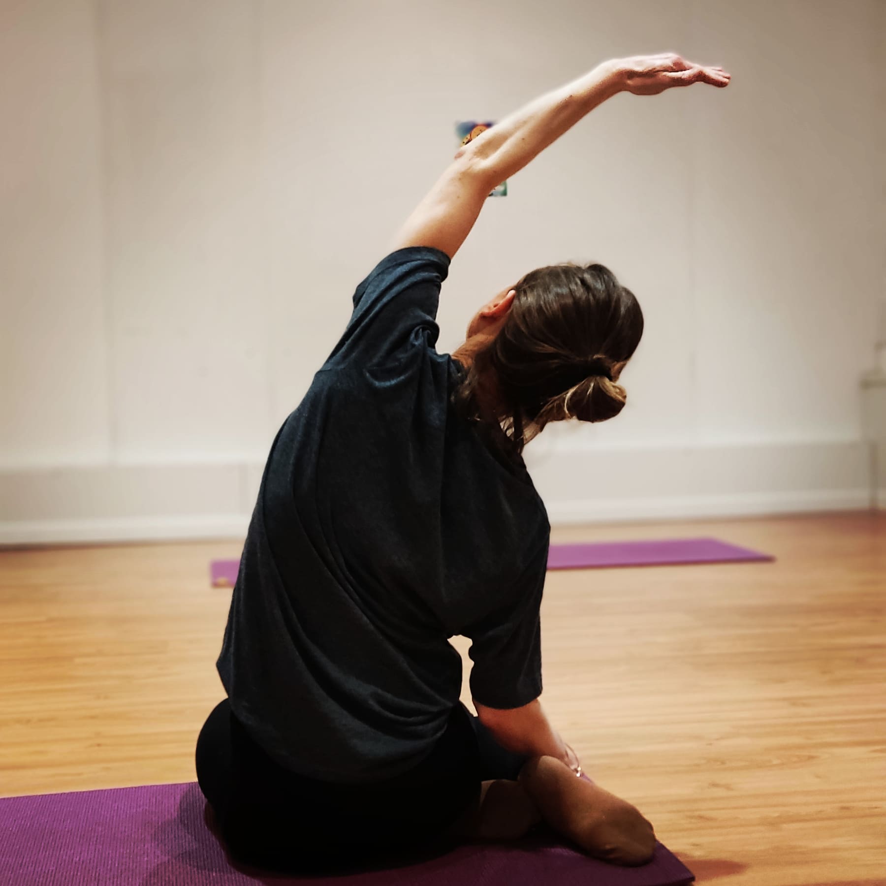Pilates posture the mermaid