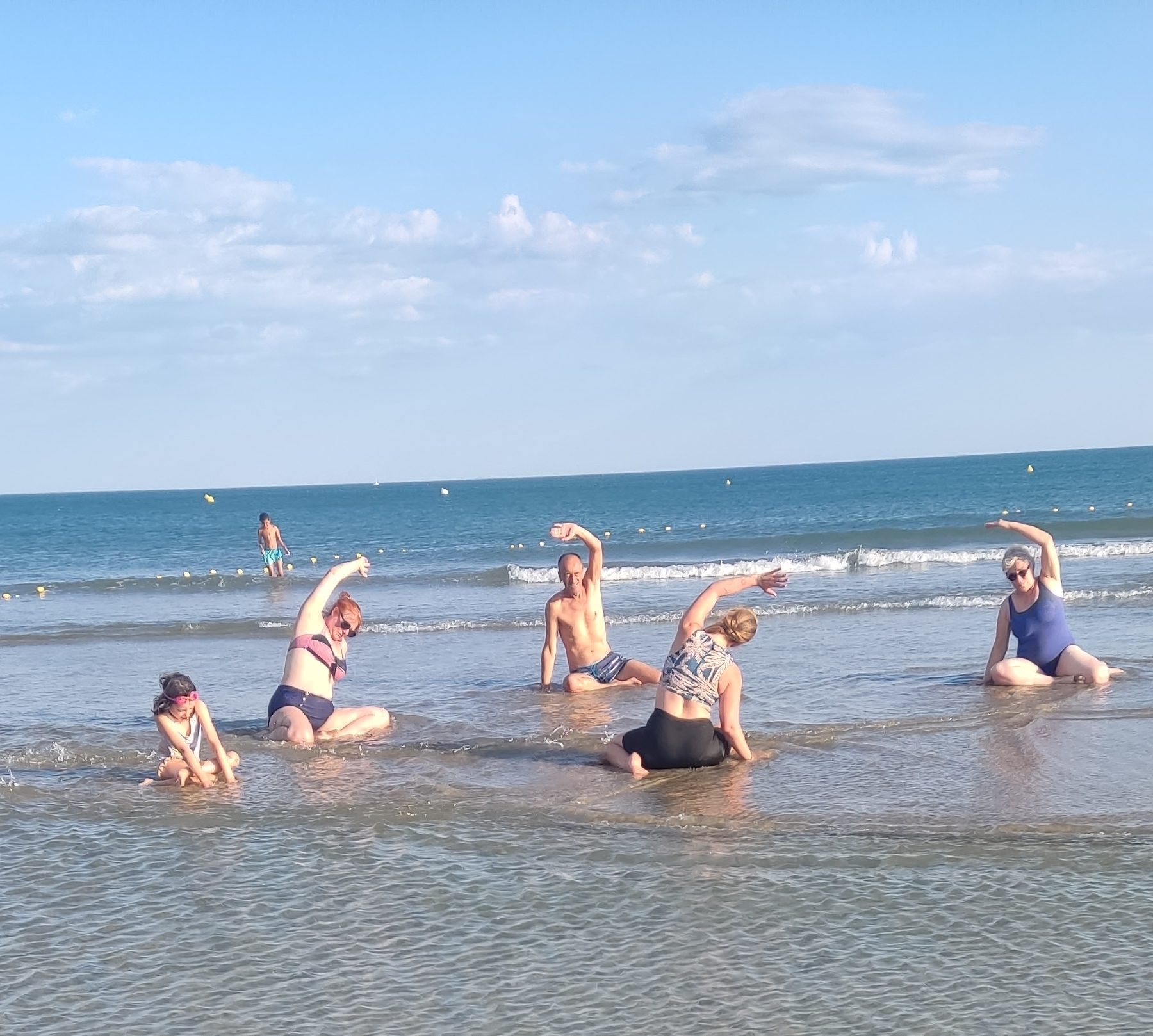 pilates dans l'eau